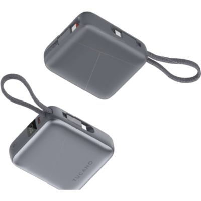 Tucano Powerbank 10K mit integriertem Kabel