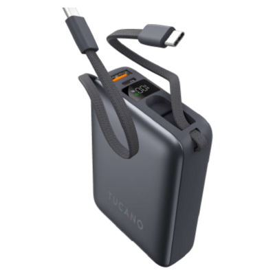 Tucano Powerbank 20K mit integriertem Kabel